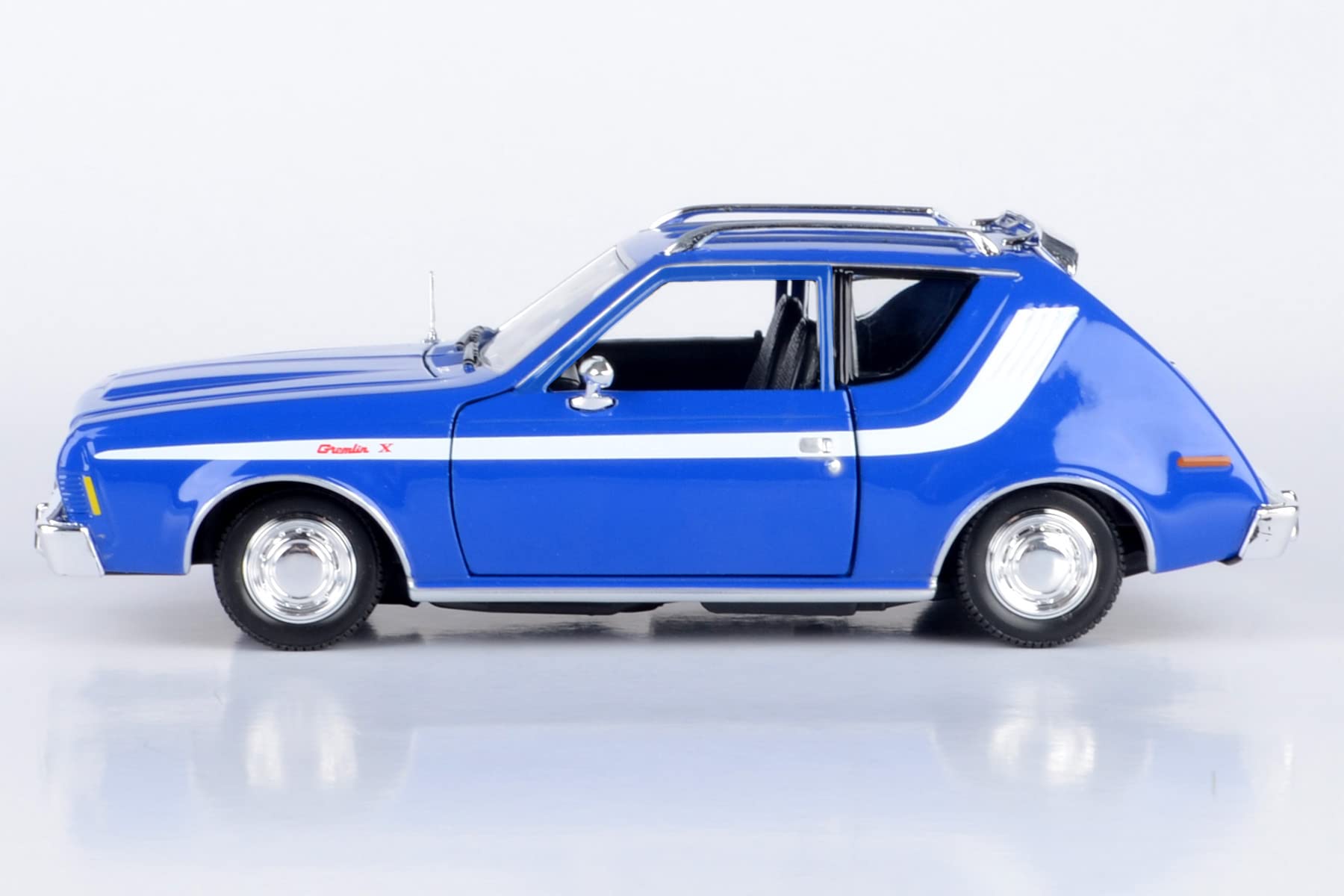 Foto 4 pulgar | Maqueta De Coche Fundido A Presión Motormax 1974 Amc Gremlin X Escala 1:24 Azul - Venta Internacional.
