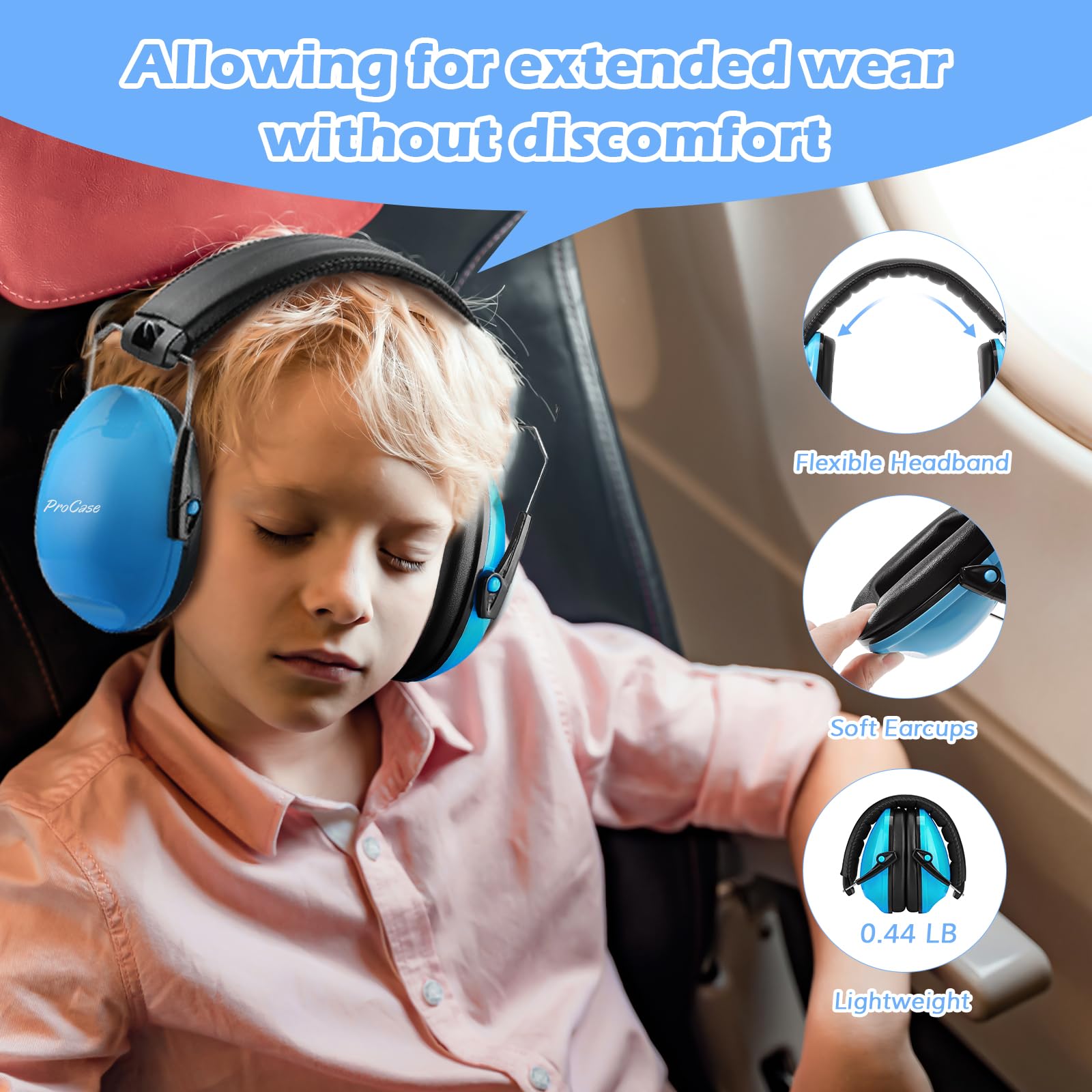 Foto 5 | Auriculares Con Cancelación De Ruido Procase Para Niños Pequeños, Paquete De 2 - Venta Internacional.