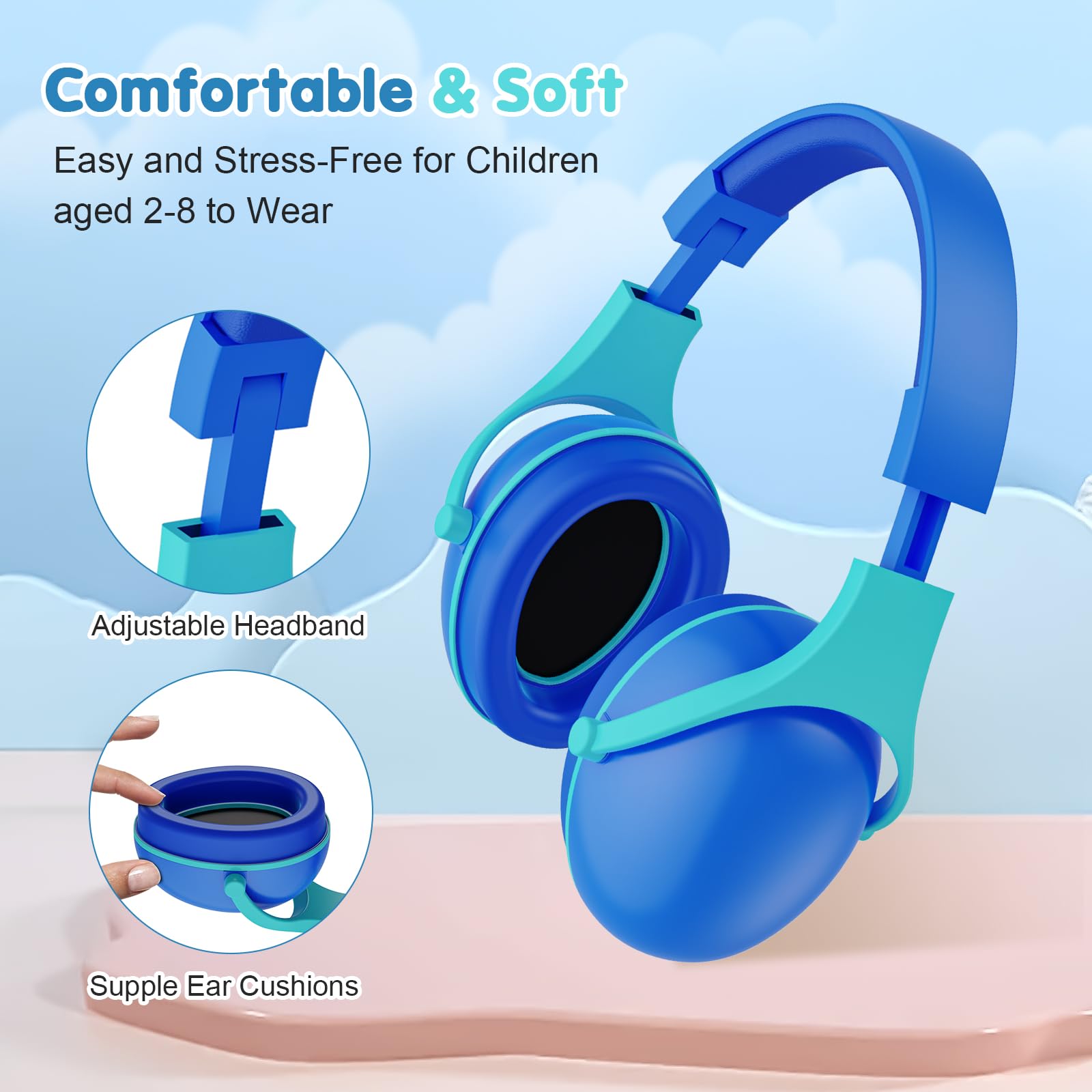 Foto 4 pulgar | Auriculares Con Cancelación De Ruido Procase Para Niños De 2 A 8 Años, Paquete De 2 - Venta Internacional.