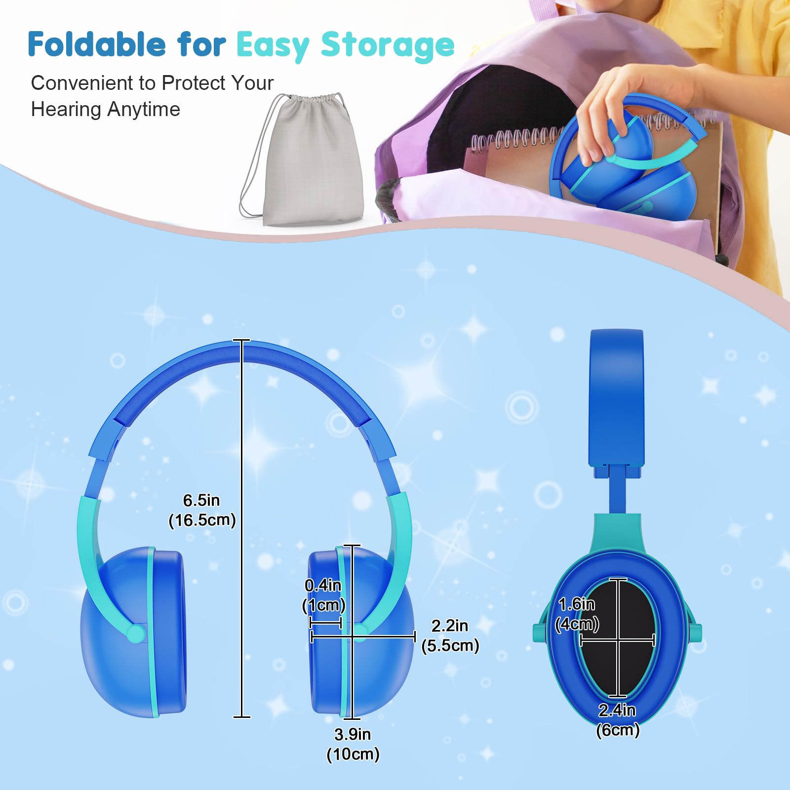 Foto 6 pulgar | Auriculares Con Cancelación De Ruido Procase Para Niños De 2 A 8 Años, Paquete De 2 - Venta Internacional.