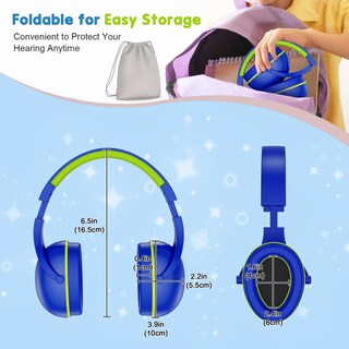 Foto 5 | Auriculares Con Cancelación De Ruido Procase Para Niños De 2 A 8 Años, Paquete De 2 - Venta Internacional.