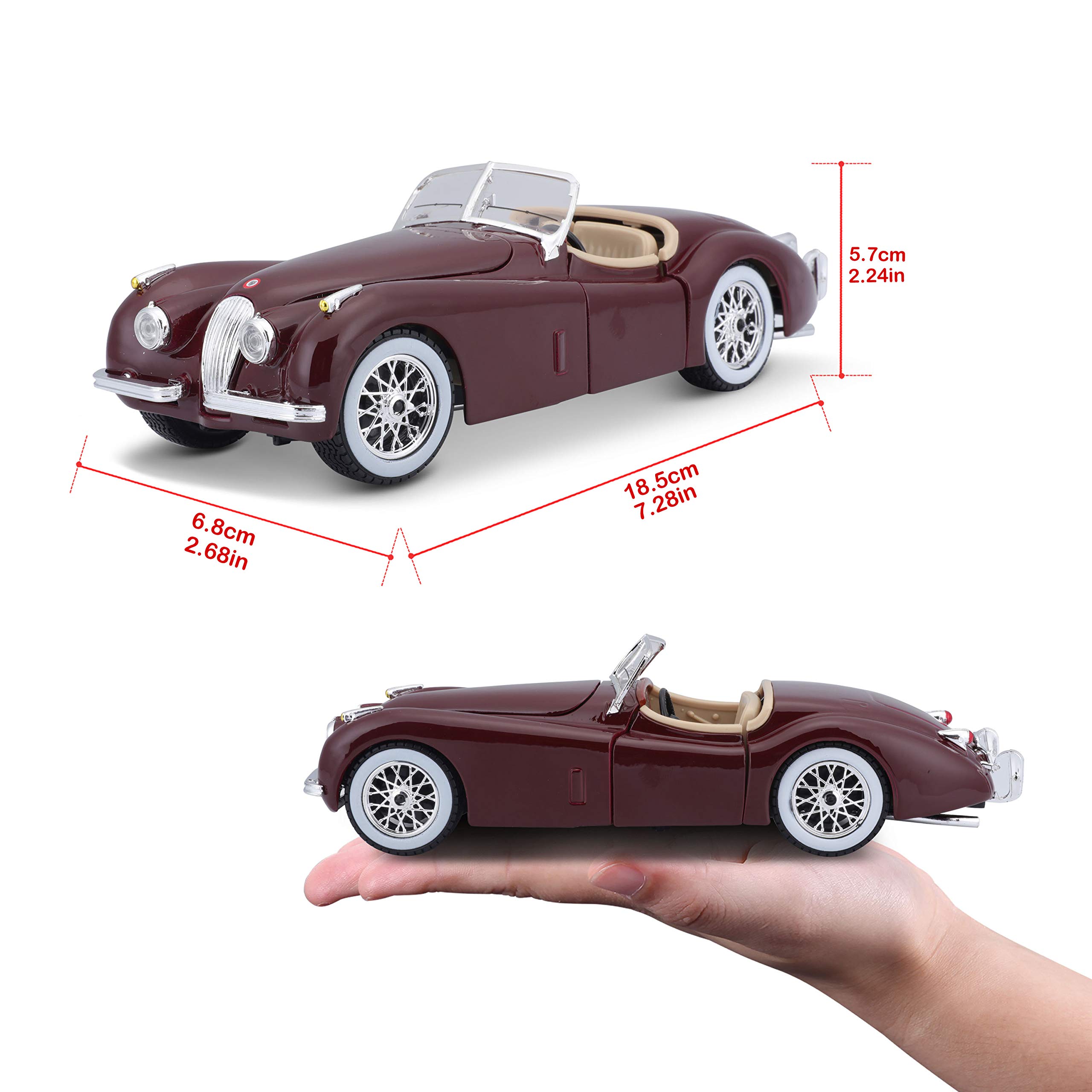Foto 4 pulgar | Coche Fundido A Presión Buburago Bijoux 120 Roadster Xk Jaguar, Escala 1/24 - Venta Internacional.