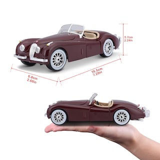 Foto 3 | Coche Fundido A Presión Buburago Bijoux 120 Roadster Xk Jaguar, Escala 1/24 - Venta Internacional.