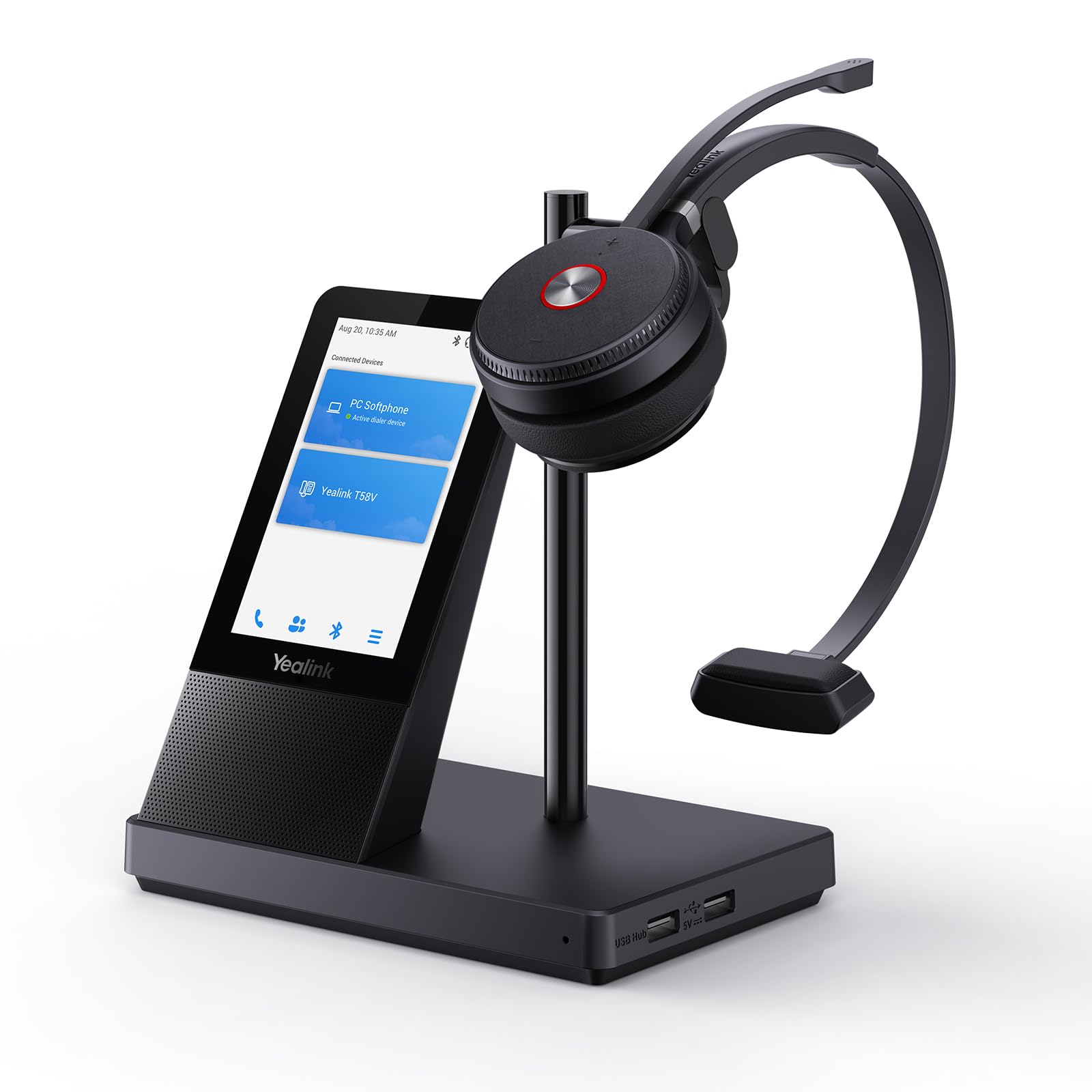 Auriculares Inalámbricos Yealink Wh66 Con Pantalla De 4 Pulgadas  Dect Y Bluetooth - Venta Internacional.