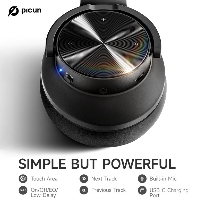 Foto 6 | Auriculares Bluetooth Picun B8 Touch Control Con Batería De 80 H - Venta Internacional.