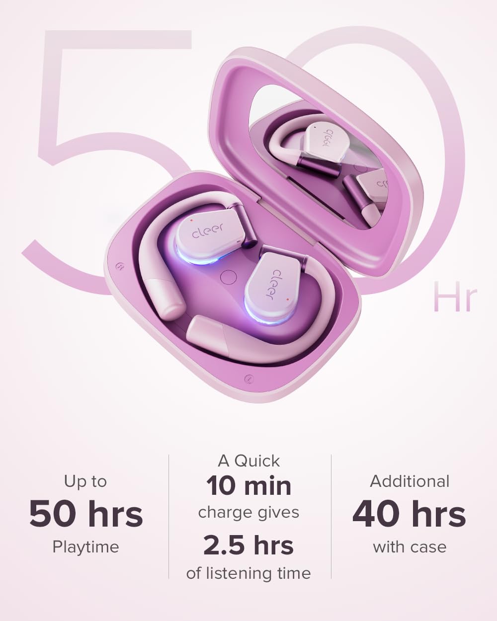 Foto 6 pulgar | Auriculares Abiertos Cleer Arc 3 Dolby Audio Snapdragon Pink - Venta Internacional.