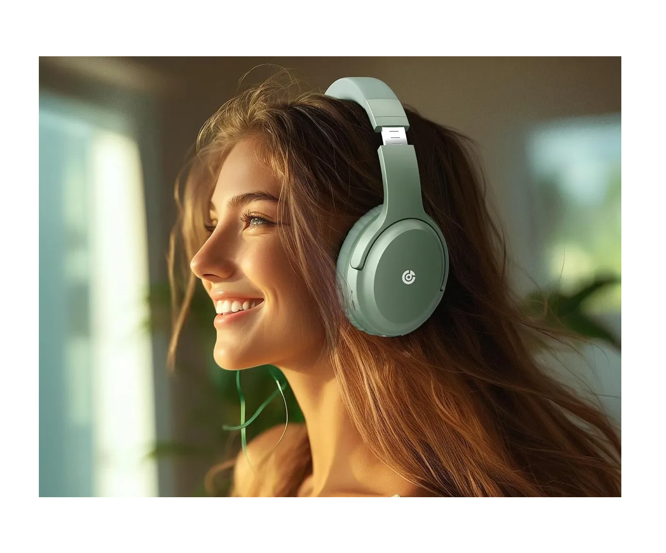 Foto 6 pulgar | Auriculares Diadema Inalámbricos Bluetooth Con Microfono120h Verdes