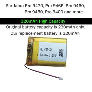 Foto 2 | Batería De Repuesto Alikes 320mah Ahb412434pj Para Jabra - Venta Internacional.