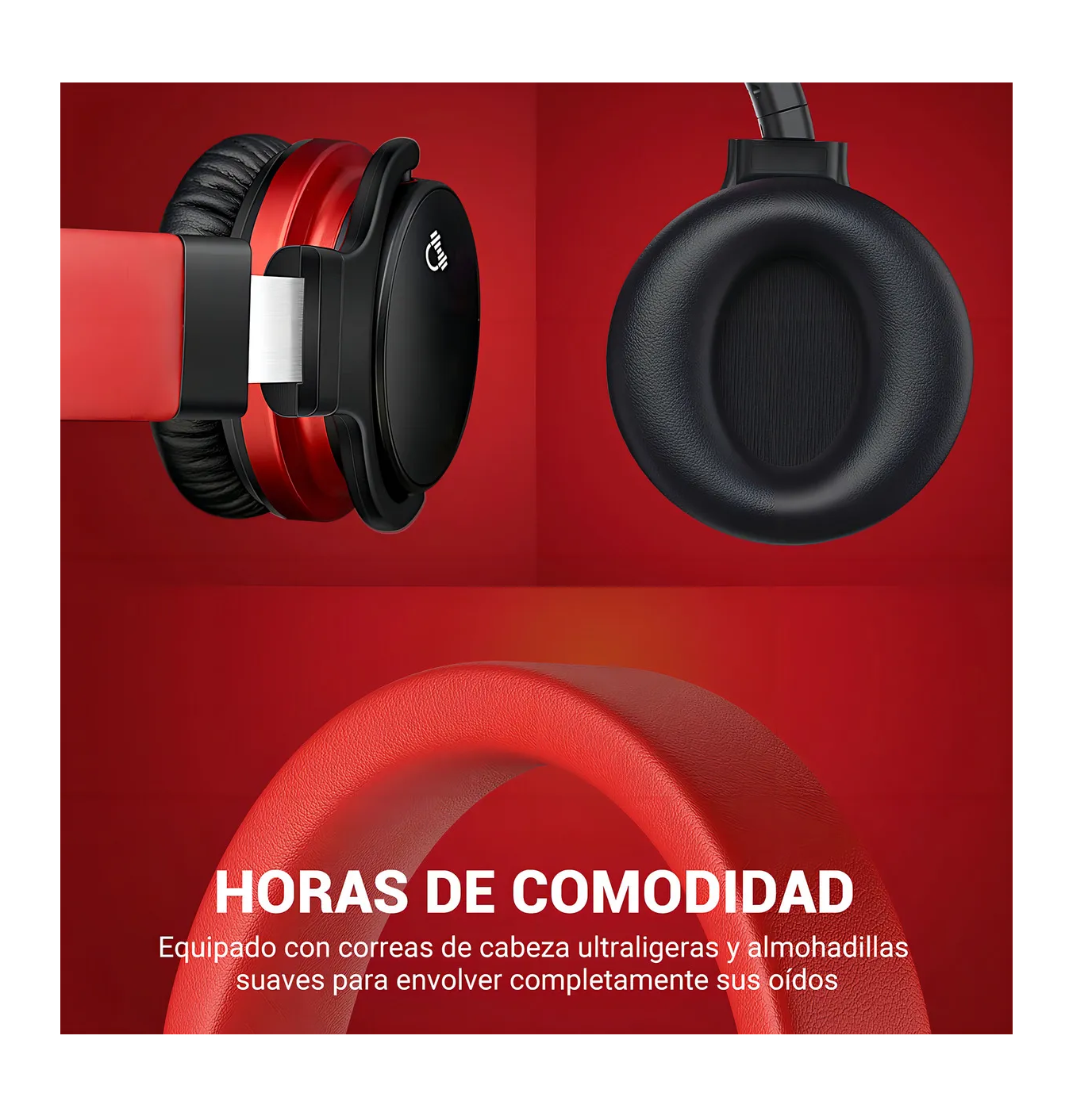 Foto 4 pulgar | Auricular Inalámbrico E7c Bluetooth 5.0 Rojo