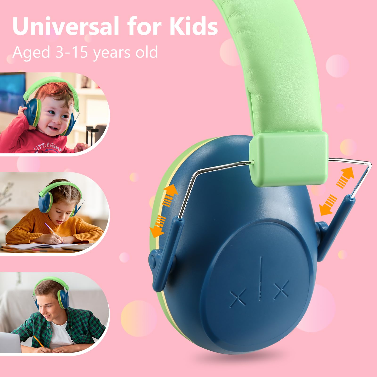 Foto 3 | Auriculares Con Cancelación De Ruido Procase Kids Monster Jam Navy - Venta Internacional.