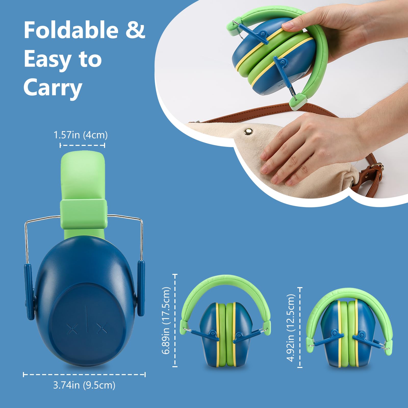 Foto 6 | Auriculares Con Cancelación De Ruido Procase Kids Monster Jam Navy - Venta Internacional.