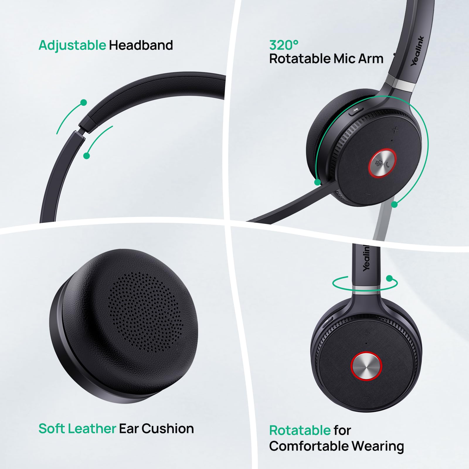 Foto 7 | Auriculares Inalámbricos Yealink Wh62 Dual Teams Dect De Alcance 160 M - Venta Internacional.