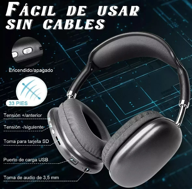 Foto 5 pulgar | Xtellar Auriculares Gamer Premium Inalámbricos Con Micrófono Integrado Y Tecnología Bluetooth 5.1