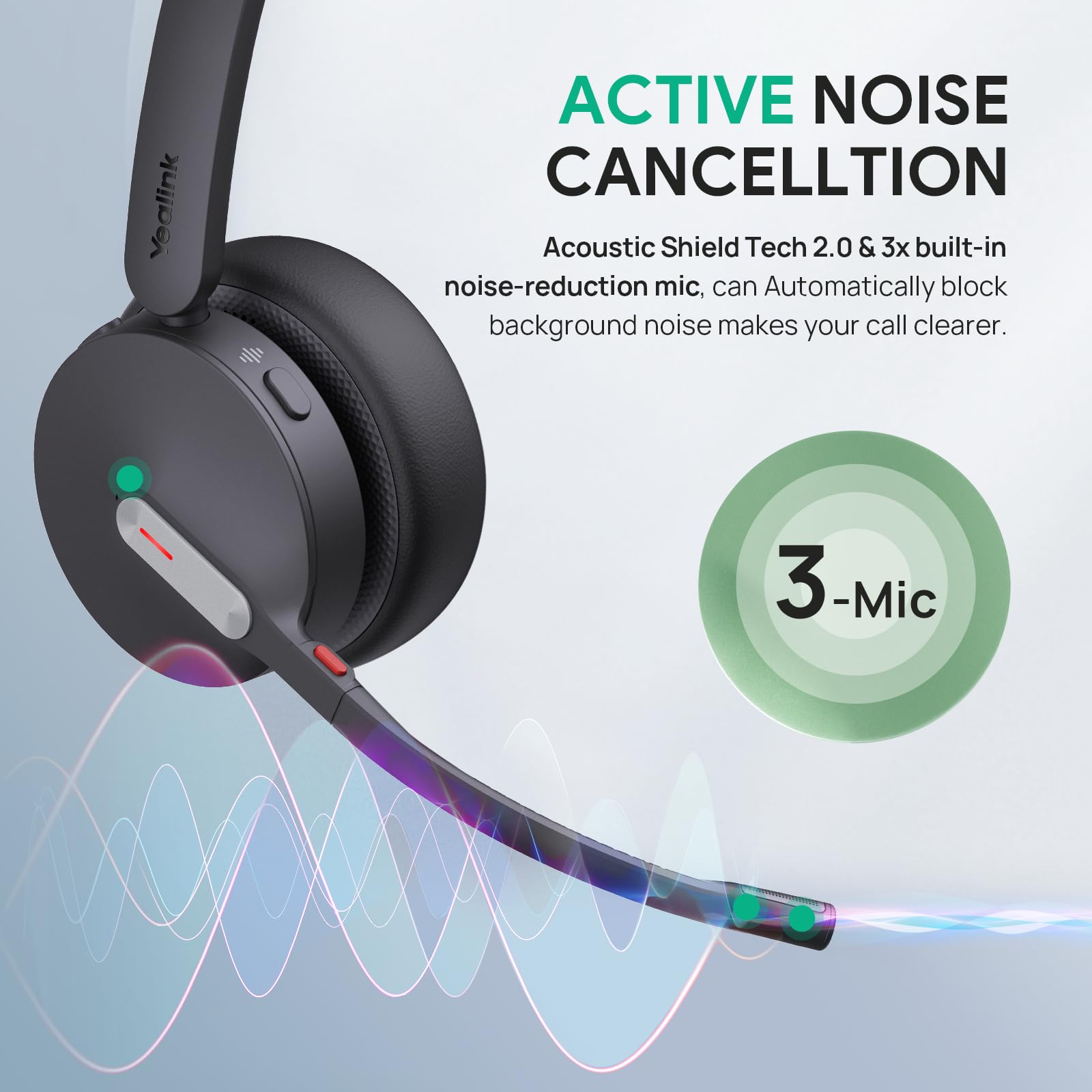 Foto 5 pulgar | Auriculares Inalámbricos Yealink Wh64 Dect Y Bluetooth Dual Uc Zoom - Venta Internacional.