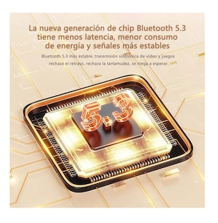 Foto 2 | Auriculares Inalámbricos Bluetooth Diadema Naranja Claro