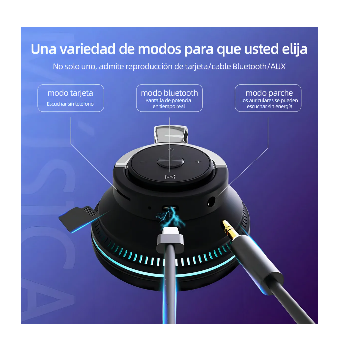 Foto 4 pulgar | Audífonos de Diadema Inalámbricos Belug