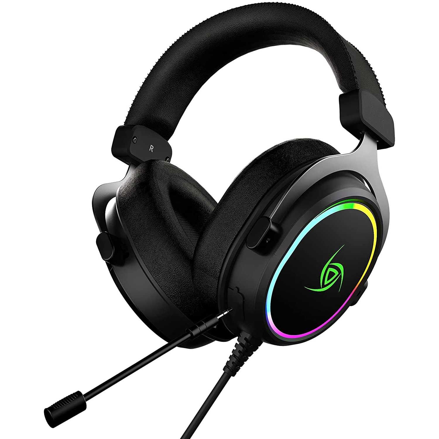 Audifonos Vsg Gamer color Negro Singularity Alámbricos para Pc Usb-a 2.0