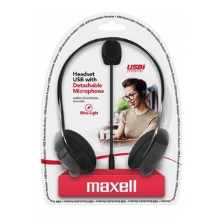Foto 3 | Diadema USB Maxell con Micrófono Banda para Cuello Desmontable