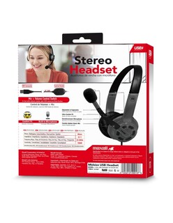 Foto 4 | Audífono USB Multimedia Maxell con Micrófono Hs-hmic 347867