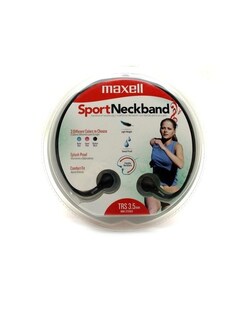 Foto 3 | Audífonos Maxell 347134 color Negro Fitness Resistente a Salpicaduras para el Cuello