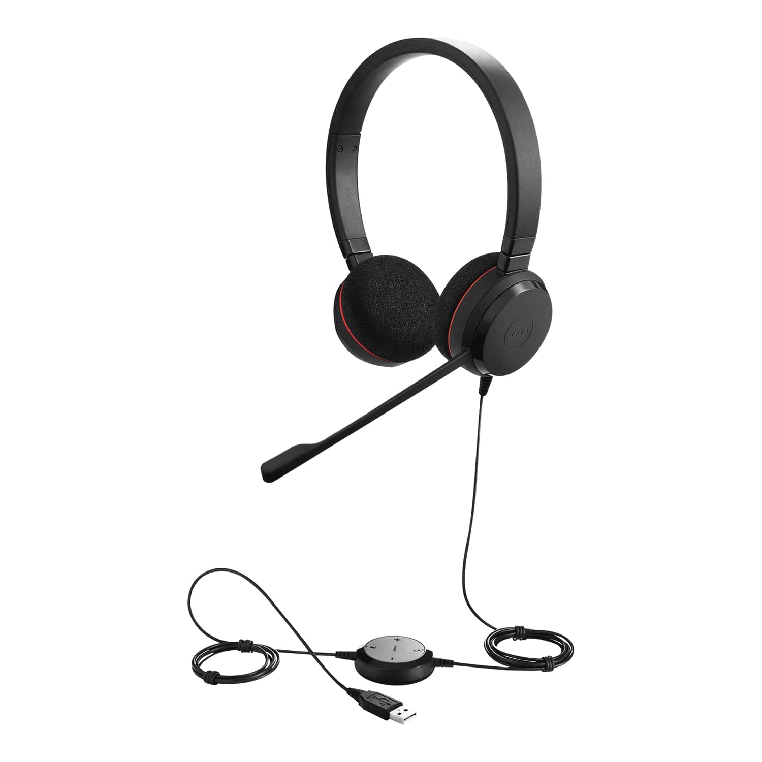 Foto 2 pulgar | Audífonos Jabra Evolve 20 Duo con Conexión Usb/ Micrófono con Cancelación de Ruido