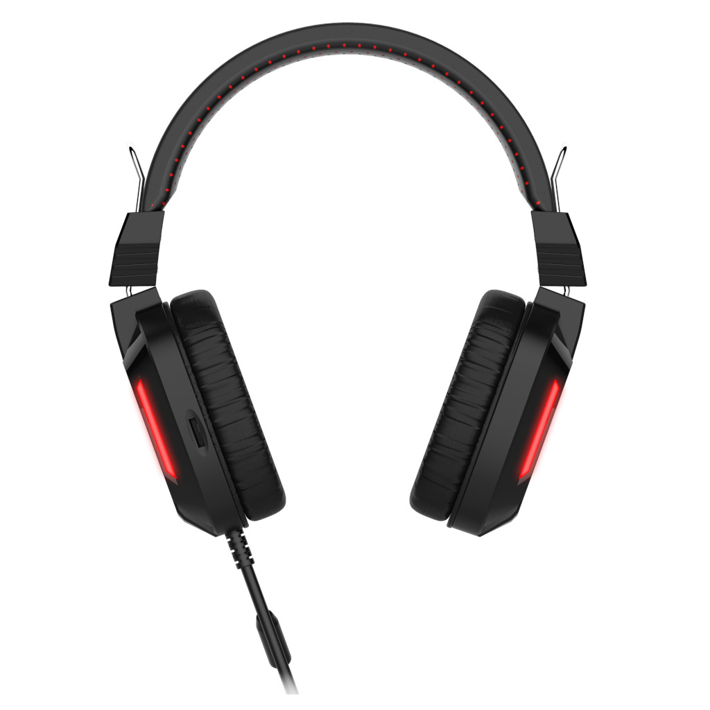 Audífonos Gaming Havit H2168d color Negro 3.5mm+usb