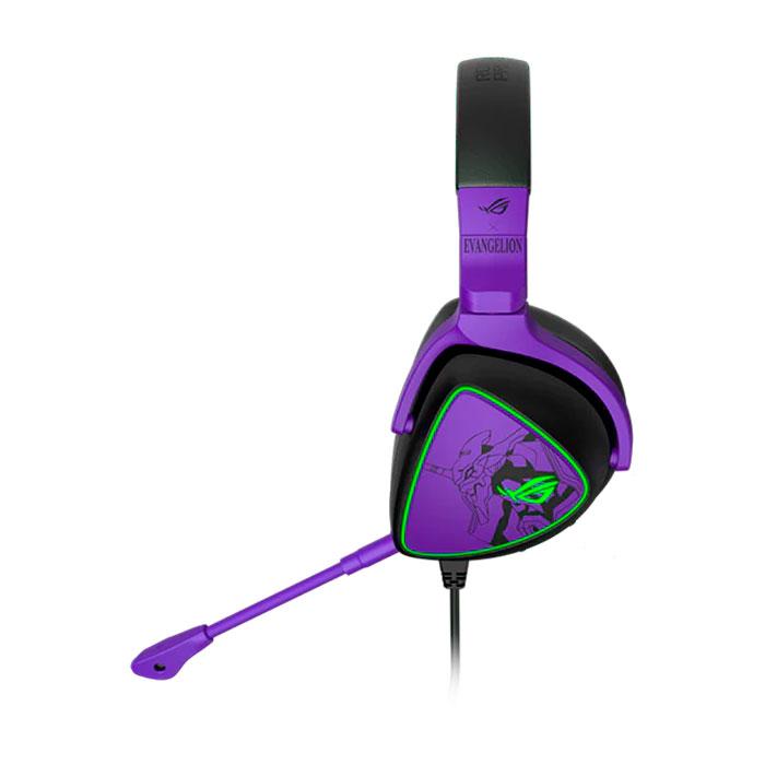 Foto 3 pulgar | Audifonos Diadema Gamer Asus Rog Delta S Eva Edition Rgb Usb C + Base Soporte Color Violeta