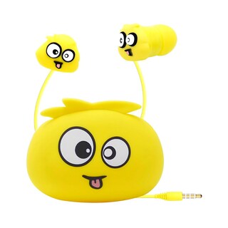 Foto 1 | Audífonos Alámbricos Gadgets&Fun Diseño Monstruo Manos Libres Con Estuche De Viaje Color Amarillo