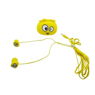 Foto 2 | Audífonos Alámbricos Gadgets&Fun Diseño Monstruo Manos Libres Con Estuche De Viaje Color Amarillo