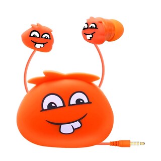 Foto 1 | Audífonos Alámbricos Gadgets&Fun Diseño Monstruo Manos Libres Con Estuche De Viaje Color Naranja