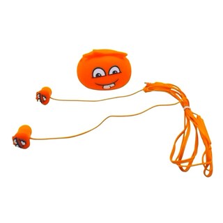 Foto 2 | Audífonos Alámbricos Gadgets&Fun Diseño Monstruo Manos Libres Con Estuche De Viaje Color Naranja