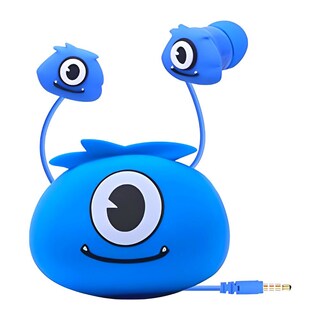 Foto 1 | Audífonos Alámbricos Gadgets&Fun Diseño Monstruo Manos Libres Con Estuche De Viaje Color Azul