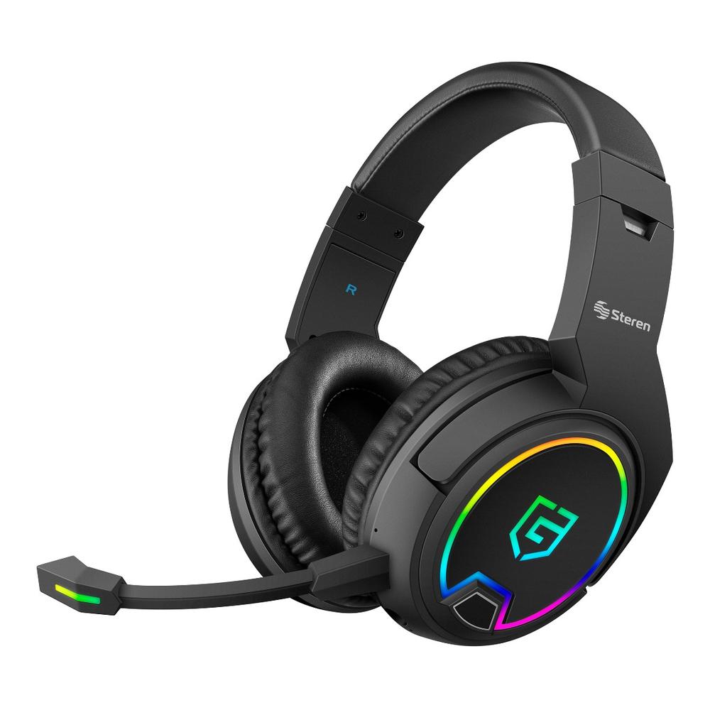 Audífonos Steren AUD-570 color Negro Bluetooth Gamers