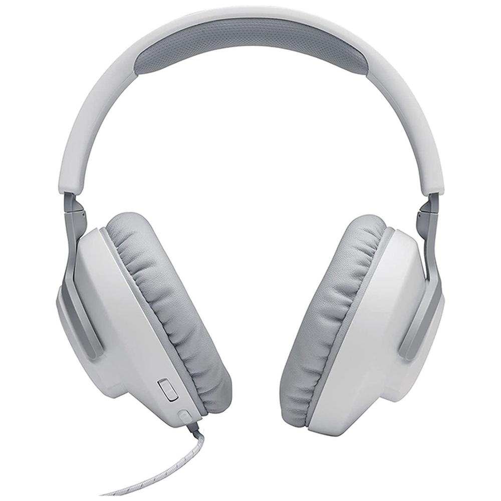 Audífonos de Diadema Gamer JBL color Blanco Quantum 100 Alámbricos 3.5 MM Micrófono Desmontable