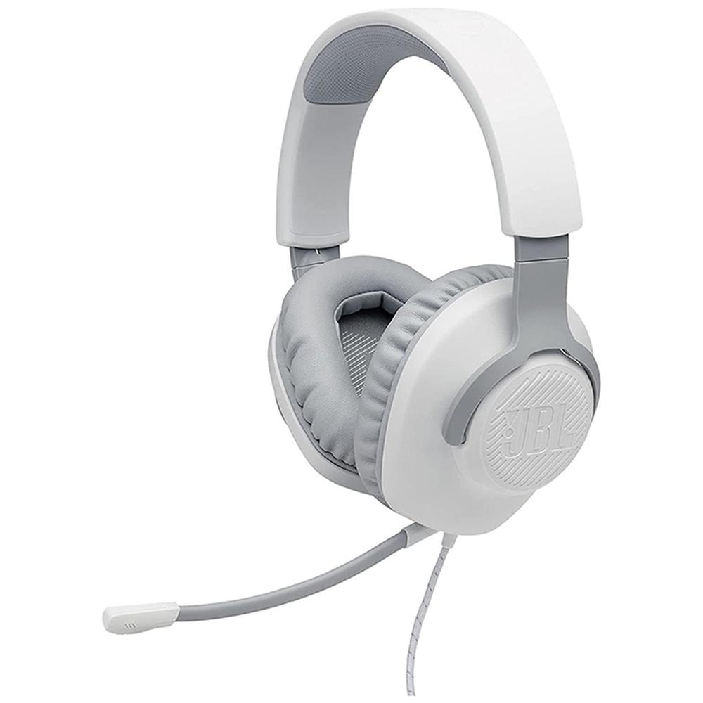 Foto 4 pulgar | Audífonos de Diadema Gamer JBL color Blanco Quantum 100 Alámbricos 3.5 MM Micrófono Desmontable