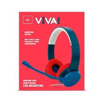 Foto 3 | Audífonos para Computadora STF Viva color Azul