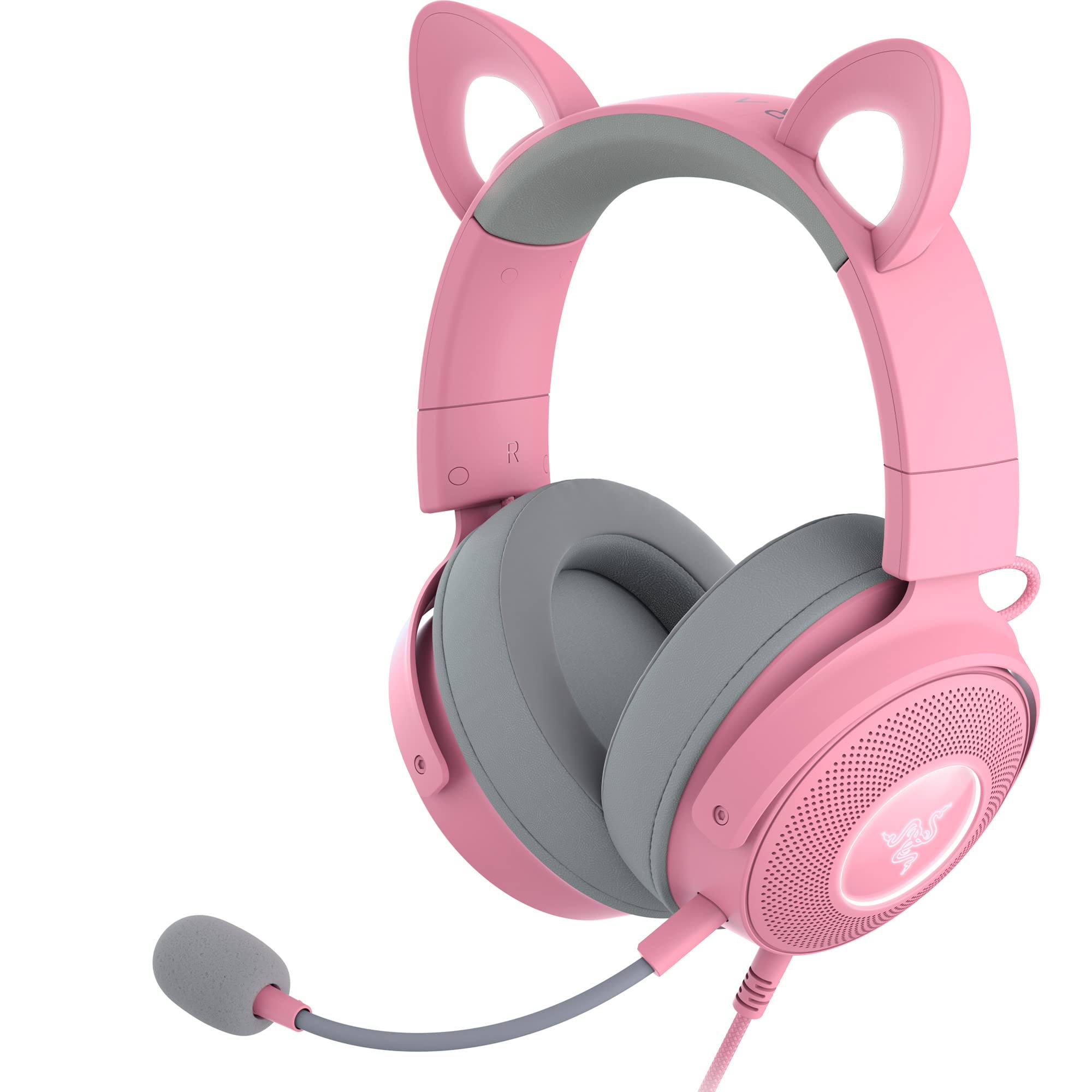 Foto 1 | Auriculares Rgb con Cable y Orejas Intercambiables Razer Kraken Kitty V2 Pro color Rosa