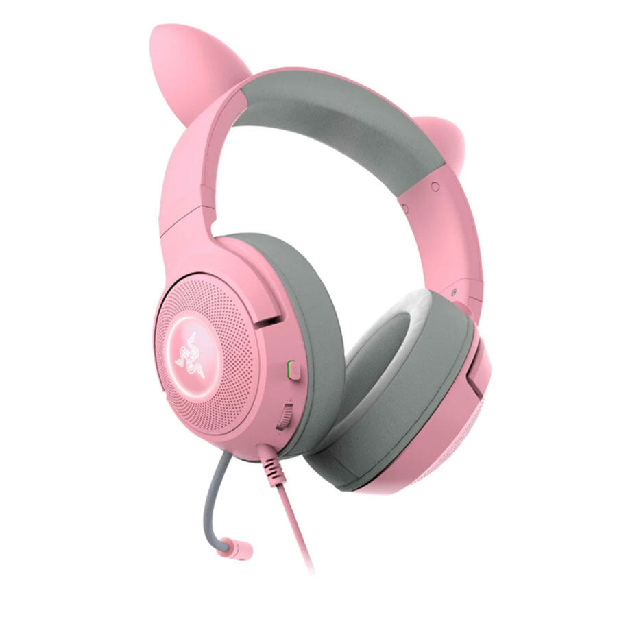 Foto 4 | Auriculares Rgb con Cable y Orejas Intercambiables Razer Kraken Kitty V2 Pro color Rosa