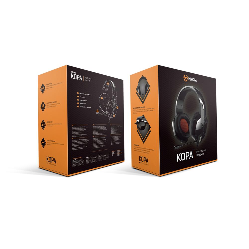 Foto 3 pulgar | Audífonos Gamer Krom Kopa Pro Jack 3.5 Mm Negro Openbox