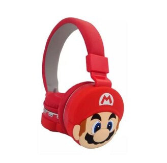 Foto 1 | Audífonos Inalámbricos Diadema Bluetooth Mario Bros color Rojo