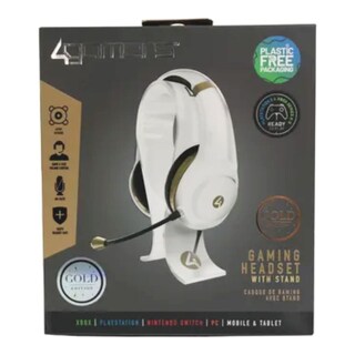 Foto 5 | Audífonos Gamer 4Gamers Blancos Conexión 3.5 MM Altavoces 40 MM
