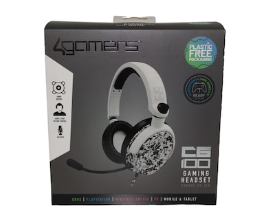 Foto 5 | Audífonos Gamer 4Gamers C6-100 Blancos Jack 3.5 mm Altavoces 40 mm