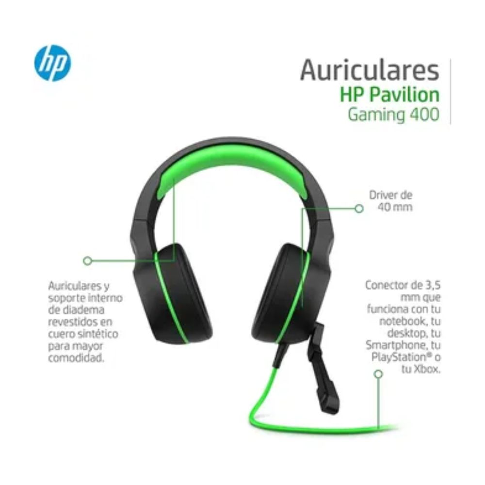 Foto 4 pulgar | Audífonos para Gaming Hp Pavilion 400 4bx31aa