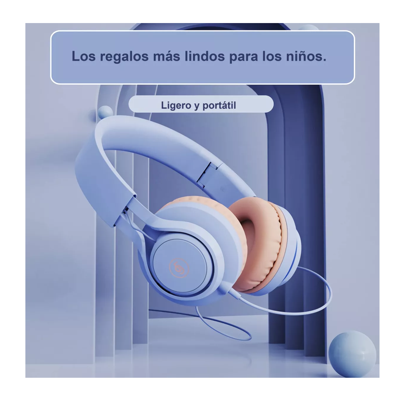 Foto 4 pulgar | Audífonos Auriculares con Cable y Micrófono Violeta