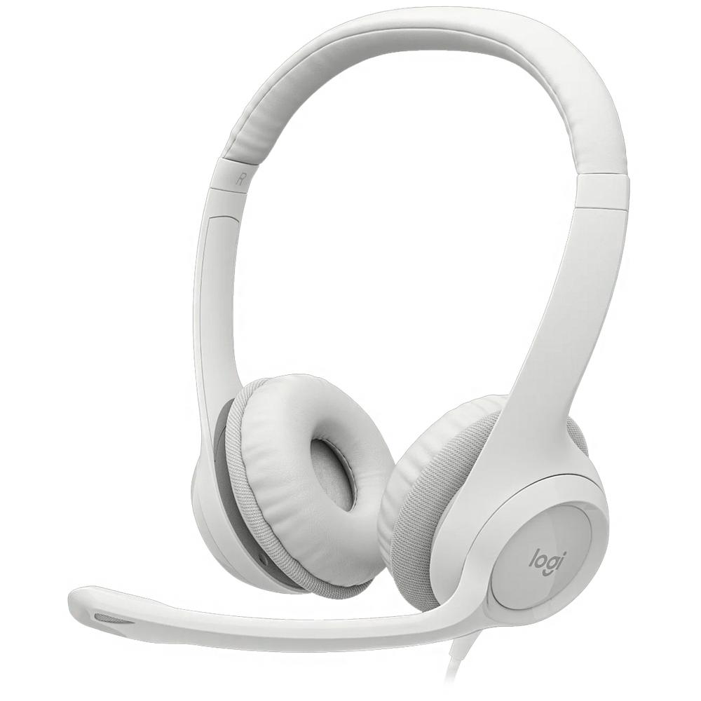 Audifonos Logitech H390 Microfono Bidireccional Usb Blanco 981-001285