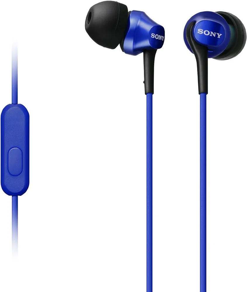 Foto 2 pulgar | Auriculares Internos Sony Ex15 Azules con Diafragmas de Neodimio de 9mm