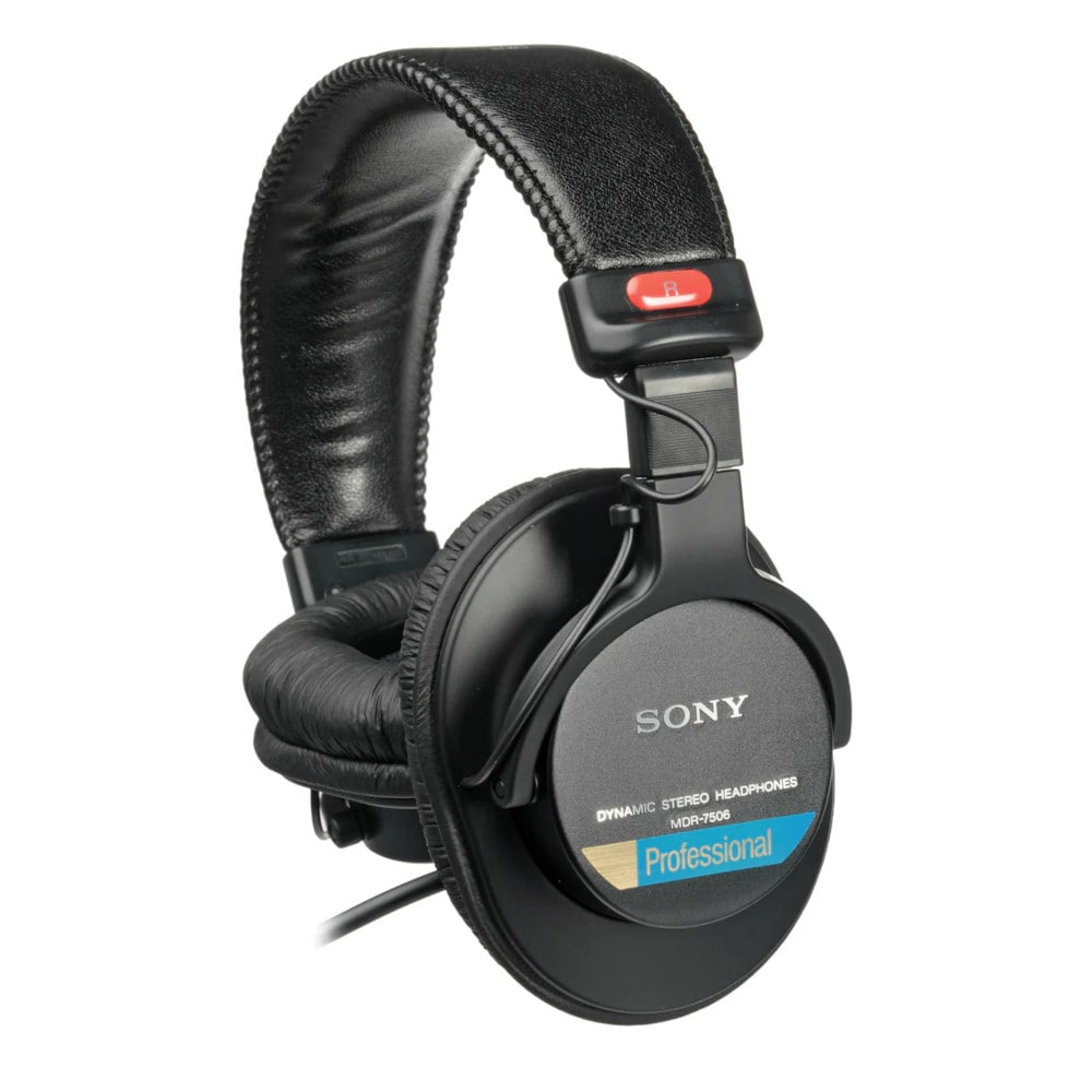 Audífonos Sony MDR-7506 con Cable y Almohadillas de Piel Negro $2,158