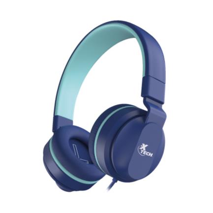 Foto 2 pulgar | Audífonos Alámbricos Xtech Avid Xth-356 Para Niños Cable Con Conexión De 3.5mm Y Control De Volumen Color Azul