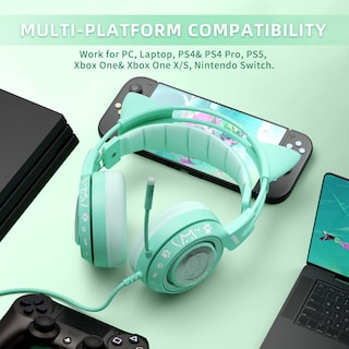 Foto 2 | Auriculares Para Juegos Somic G951s Verdes Con Micrófono Para Ps4, Ps5, Xbox - Venta Internacional.