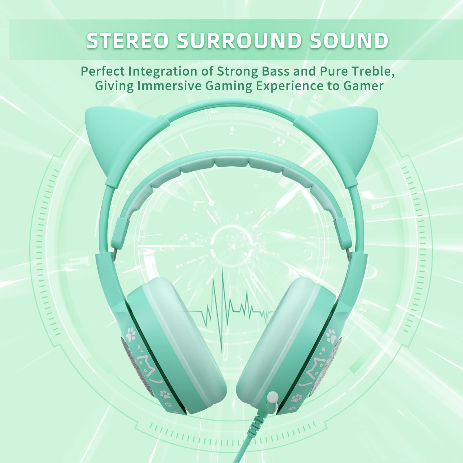 Foto 4 pulgar | Auriculares Para Juegos Somic G951s Verdes Con Micrófono Para Ps4, Ps5, Xbox - Venta Internacional.